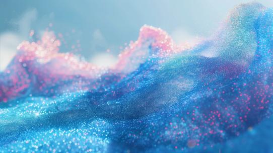【合集】梦幻彩色粒子抽象流体纹理组合镜头