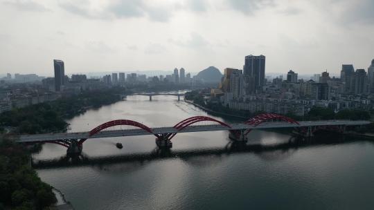 广西柳州城市风光航拍