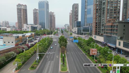 云南弥勒城市发展航拍