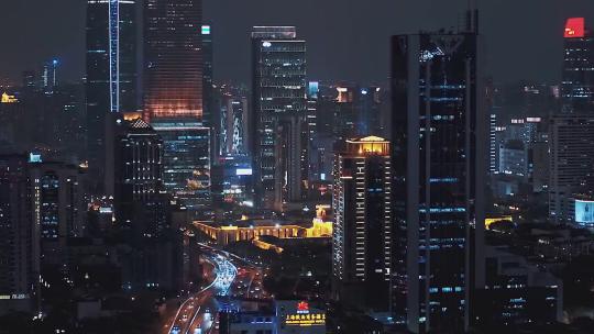 高清夜景城市风景视频素材