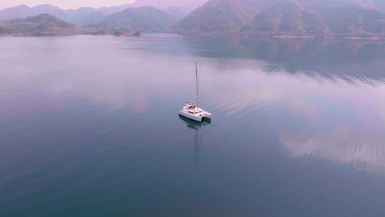 4k航拍浙江杭州千岛湖