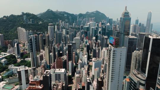 繁华的香港维多利亚港视频素材模板下载