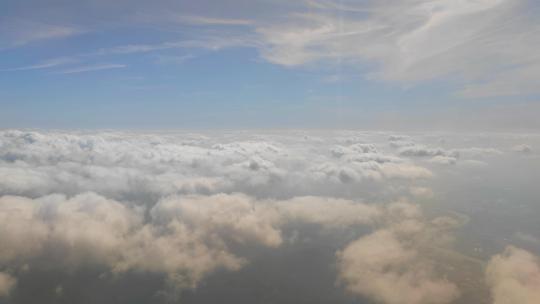 江西景德镇飞机窗外的云景