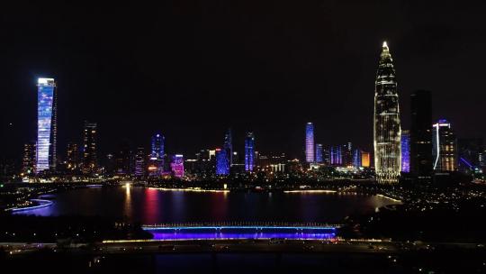 深圳城市灯光秀、人才公园灯光秀无人机编队