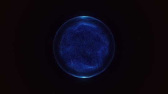 粒子能量球波浪唯美绚丽特效4KAE工程