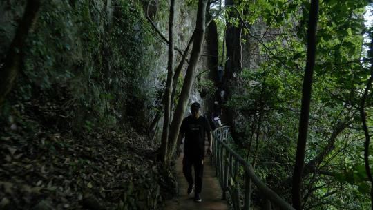 浙江温州楠溪江自然风景，龙湾潭