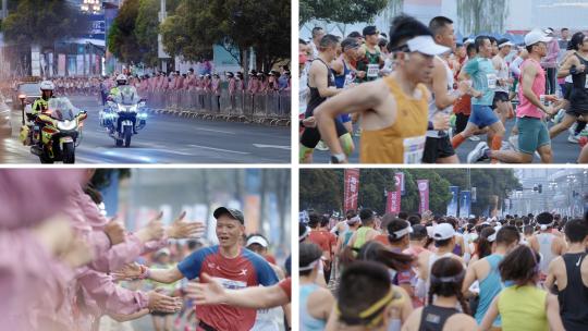 马拉松运动员慢镜头视频素材高清在线视频素材下载