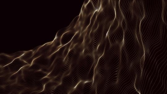 时尚动感暗金色科技感线条流动背景