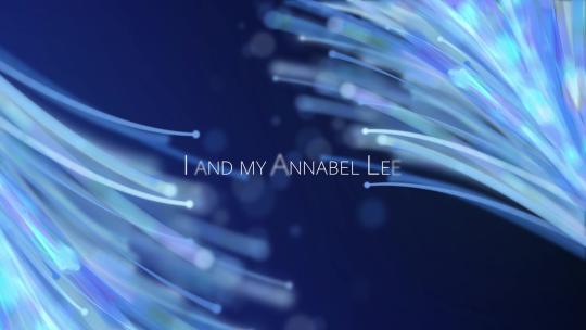 唯美创意流光粒子文字展示模板无插件版