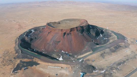 4k航拍内蒙古乌兰哈达火山