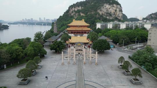 广西柳州文庙4A景区航拍