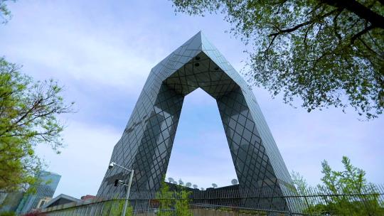 北京中央电视台大楼空镜实拍素材