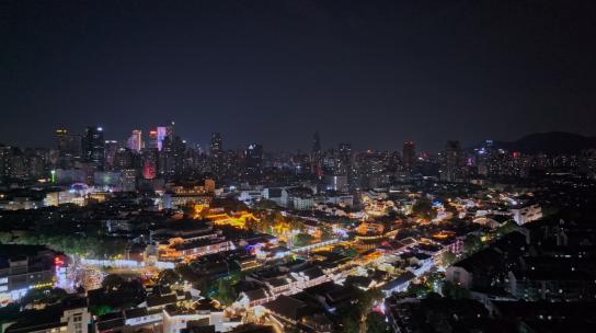 南京夫子庙秦淮河夜景