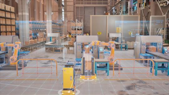 自动化仓库AGV物流机器人