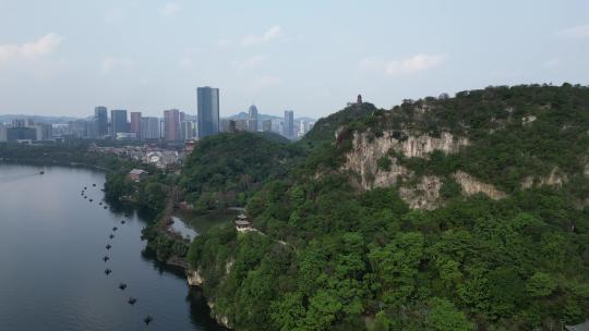 广西柳州城市风光航拍