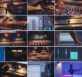 录音棚调音台音乐高清在线视频素材下载
