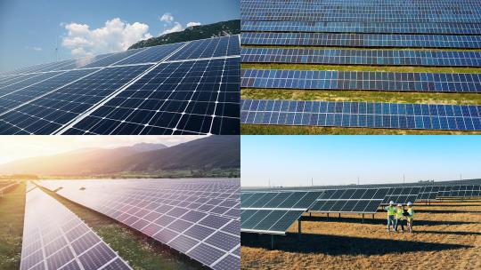 【合集】绿色能源太阳能电站电池板