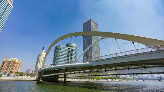 天津大沽桥延时视频素材模板下载