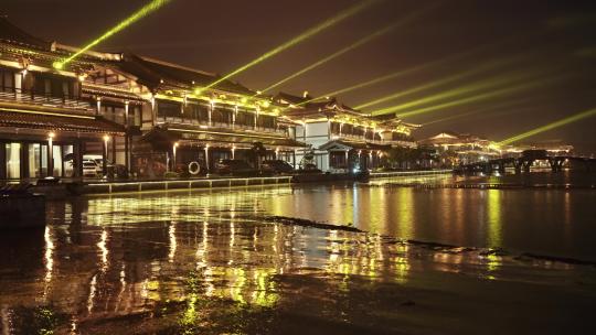 衢州龙游红木小镇夜景灯光秀