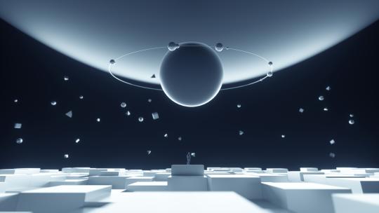 BOX抽象星球包装C4D+AE