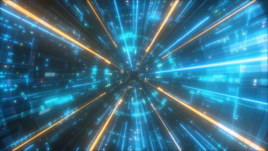 科技光线隧道穿梭 AE工程