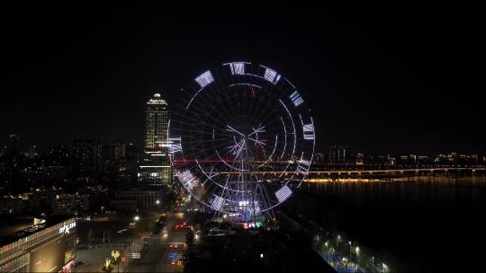 南昌红谷滩摩天轮环绕-夜景