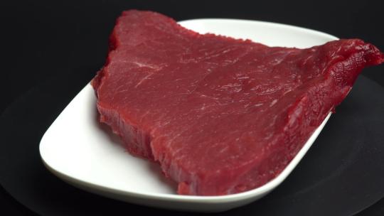 【镜头合集】新鲜生牛肉，切牛肉