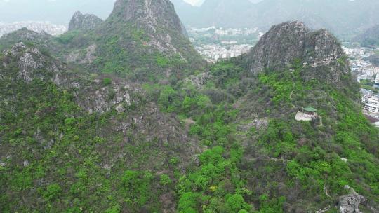 合集广西桂林西山4A景区航拍