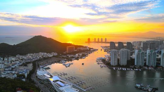 【4k原创可商业】海南三亚日落晚霞合集.