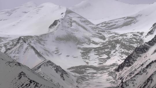 玉珠峰雪山冰川