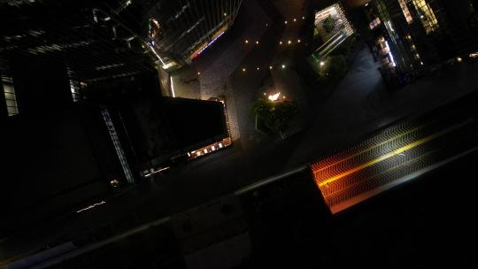 厦门观音山JFC航拍夜景视频素材模板下载