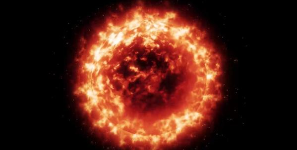 太阳火球燃烧粒子特效4KAE工程