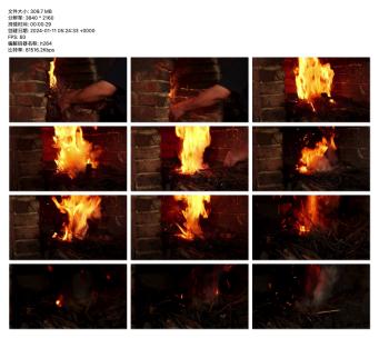 《熊熊烈火：古法铁匠炉火中的生命力》高清在线视频素材下载
