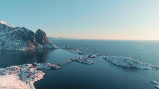 南极北极冰川河流融化雪山4K航拍