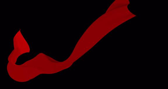 绸带03A绸缎飞舞 红绸动画 红绸飞舞