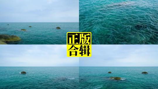 玻璃海清澈碧蓝海面海水波纹水波荡漾高清在线视频素材下载