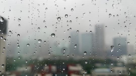 雨天商业中心科技园烟雨蒙蒙