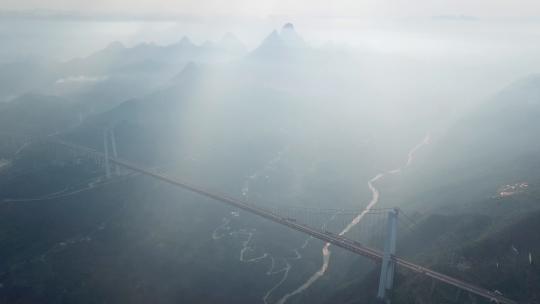 贵州省·安顺市·关岭·县·坝陵河大桥14视频素材模板下载