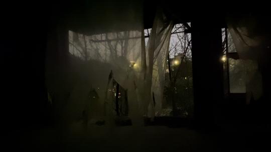 恐怖寂静素材-废弃医院实拍空镜视频素材模板下载