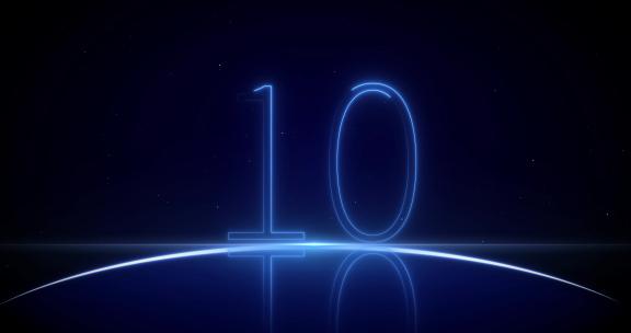 10秒倒计时极简科技发布会AI云计算智能