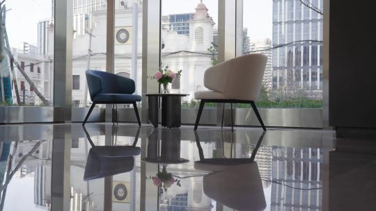 高端商务楼写字楼会客厅洽谈区空境