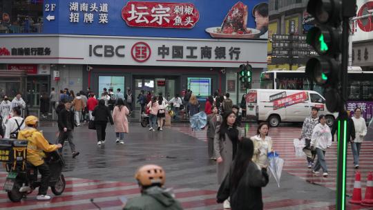 长沙黄兴路步行街街景