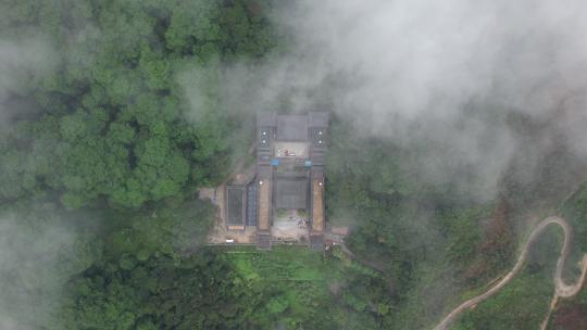 航拍惠州罗浮山延庆寺