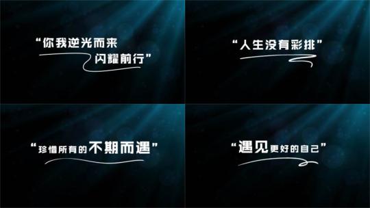 微电影文艺字幕