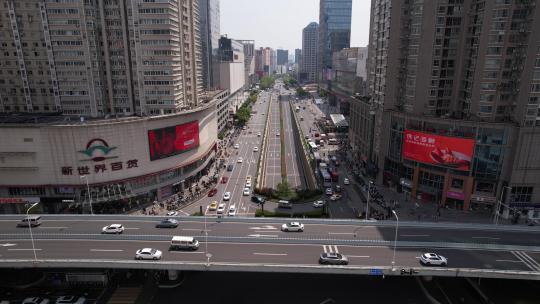 武汉洪山街道口商圈航拍