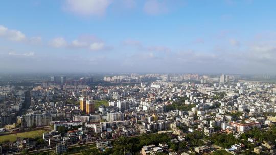 海南省万宁市市区城市航拍