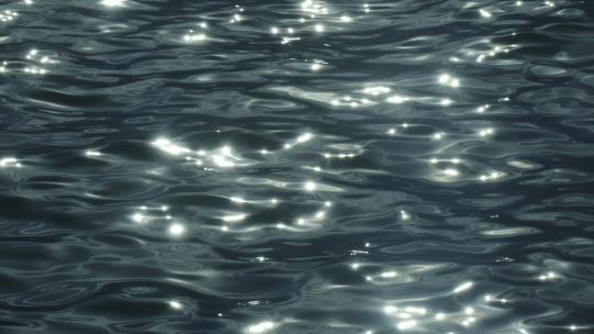 水面波光粼粼水海面意境波浪