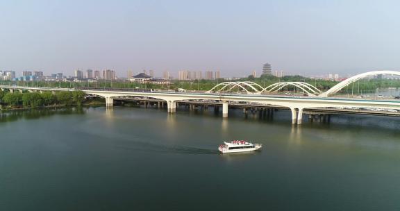 西安灞河广运桥航拍