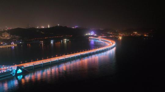 跨海大桥 大连 夜景