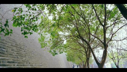 西安城市印迹-南门城墙视频素材模板下载